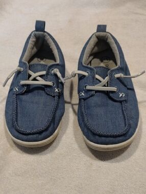 2 For 8 Dollars SALE, Cat &Jack Kids Denim-Style Blue Casual Slip-On Shoes